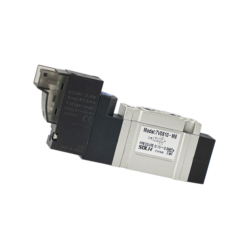 7V श्रृंखला Solenoid भल्भ (5/2 मार्ग र 5/3 बाटो)